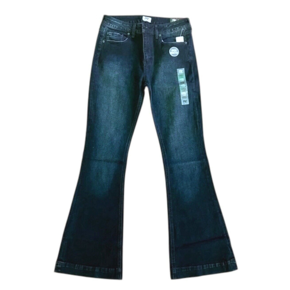 Tokyo Darling Flare Jeans Size 2 Women Blue Stretch Denim High Waisted New w Tag
